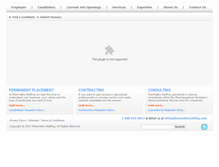 Tablet Screenshot of pharmabiostaffing.com